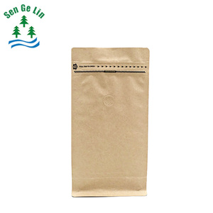 refermable zipper fond plat <span class=keywords><strong>café</strong></span> poche kraft papier sac d'emballage de <span class=keywords><strong>café</strong></span> avec vanne d'air - Product Image 6