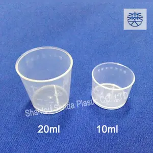 Tasse à mesurer en plastique à usage médical tasse, mesure, 10ml tasse à mesurer en plastique