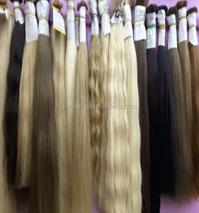 Atacado china cabelo humano, volume do cabelo humano brasileiro, melhor fábrica de cabelo