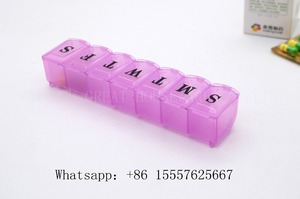 Estuche de Viaje de cuero Con Receta Medicamentos 7 Días caja de La Píldora Organizador - Product Image 4
