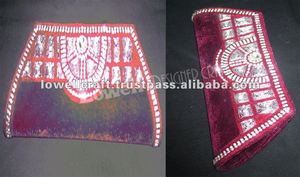 Store Handcrafted Velvet Embroidered Clutch <b>Purse</b> for Women Return Gift Favor up to 1L Capacity Flap Closure - Product Image 6