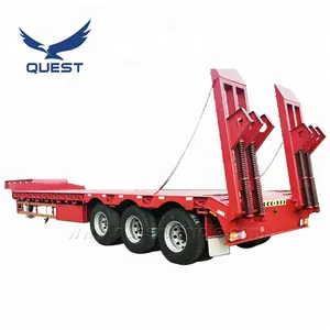 Quest-L60 3 Trục Thấp Giường Trailer Với Không Khí Đình Chỉ 200 Tấn trailer xe tải xe tải Đặc Điểm Kỹ Thuật bán-trailer dolly