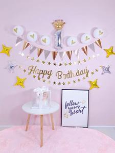 พรรค Supplyes ให้บริการแบนเนอร์สุขสันต์วันเกิด/ถ้วย/ผ้าเช็ดปาก/มีดพลาสติกช้อนส้อม/จาน/ผ้าปูโต๊ะ - Product Image 3