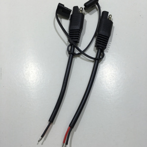 Prix concurrentiel SAE 2 broches mâle femelle câble de connecteur de remorque 2464 18Awg 300V fil de cuivre PVC câble d'alimentation cc longueur 500mm fabriqué - Product Image 4