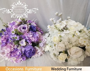 좋은 다른 색 수국 장미 인공 꽃 공 직경 40cm 플라스틱 꽃 - Product Image 2