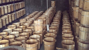 Cubo de madera para masaje de pies, spa, 26,40cm de altura, 37cm de diámetro - Product Image 6