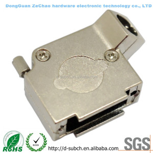 45 Độ Kim Loại Hood Cho D-Sub, <span class=keywords><strong>VGA</strong></span> 15PIN <span class=keywords><strong>Connector</strong></span>/3W3 Nối Backshells - Product Image 6