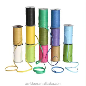 paper raffia ribbon on rolls