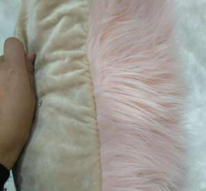 Coussin en polyester rose moelleux et duveteux de luxe, fausse fourrure de mouton, jeté en laine, oreiller de lit pour <span class=keywords><strong>canapé</strong></span>, à tenir dans les bras - Product Image 5