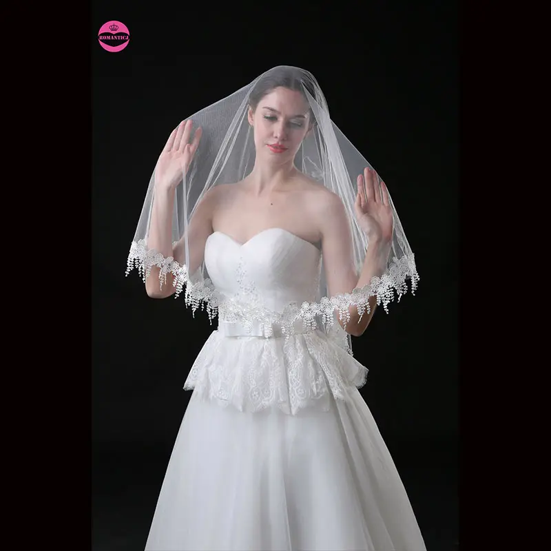 Voile de mariage en filet, pour mariage, haute qualité, nouveau Design