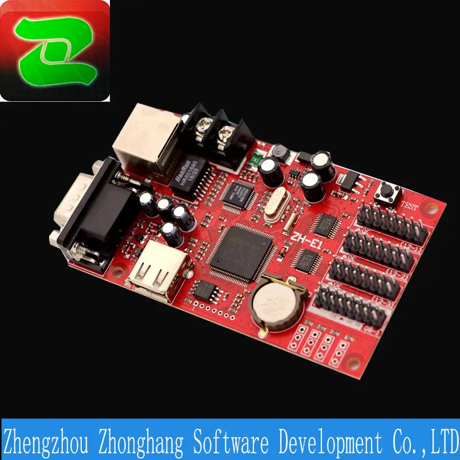 Zhonghang-Puerto de red Led, tarjeta de Control de pantalla asíncrona, ZH-E1 con comunicación en disco flash U