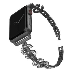 IVANHOE สร้อยข้อมือสแตนเลสสตีล42มม. 38มม.,สายนาฬิกาคริสตัลสำหรับ IWatch Apple Watch Series 4 <span class=keywords><strong>3</strong></span> 2 1 - Product Image 2