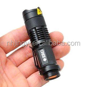 Impermeabile 5W LED potenza stile UV torcia ricaricabile USB ricarica campeggio in alluminio mini torcia tattica