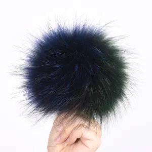 Fur Pom Genuine Wholesale Raccoon Fur Pom Poms