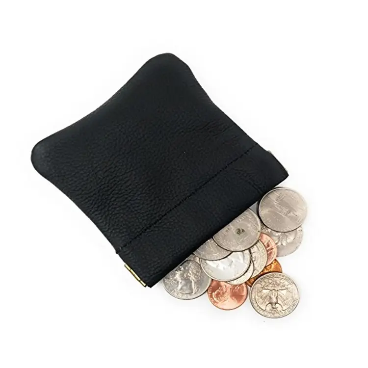 Özel şarapnel açık sıfır cüzdan otomatik kapatma deri cüzdan şarapnel pu deri sıkmak bozuk para cüzdanı