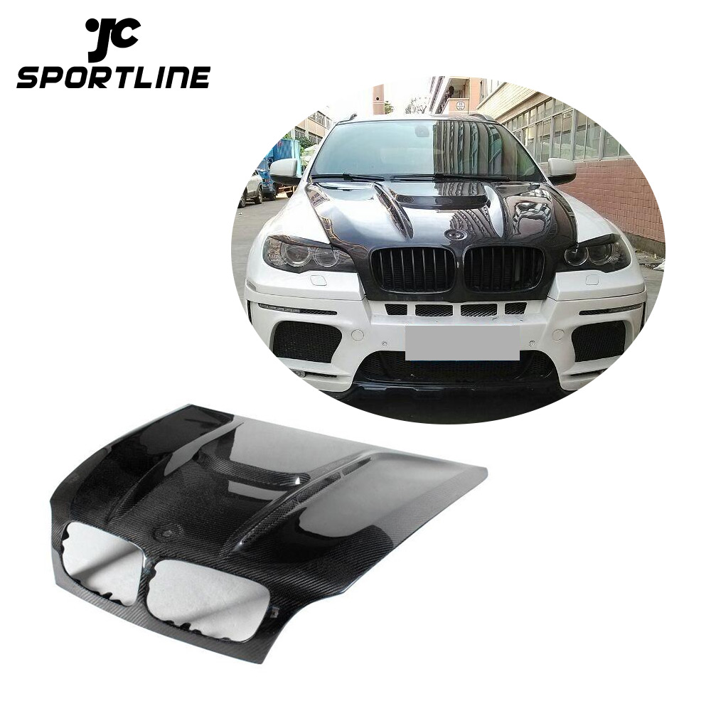 H Style X6 крышка капота двигателя из углеродного волокна для BMW X6