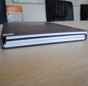 SmartSampleSync Papel pintado muestra libros Metal exhibición libro estante cartón granito muestra titular - Product Image 4