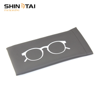 Étuis souples en cuir PU pour lunettes de vue et de soleil avec fermeture à ressort