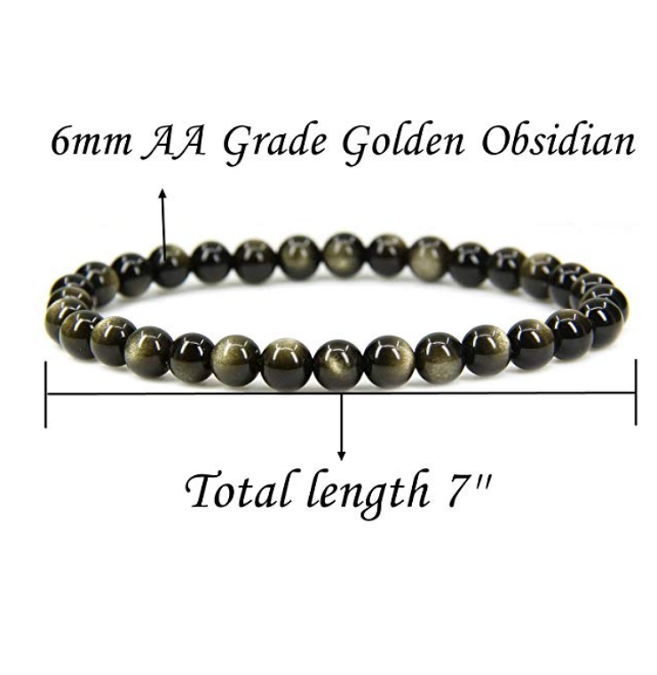 Ossidiana dorata 6 mm