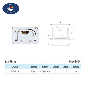 Stainless Steel 316 Flush Menetas Lift Cincin Menetas Pull Handle Lemari Locker Perahu <span class=keywords><strong>Marine</strong></span> Peralatan - Product Image 3