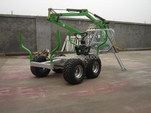 RIMA 2.5 Ton Log Rampino Rimorchio/ATV Legname Rimorchio Con 3.4m Idraulico Gru e 30m Idraulico argano - Product Image 2