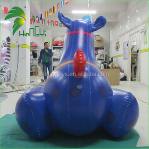 Büyük eğlenceli mavi şişme sürme at/ticari promosyon özel şişme helyum at karikatür - Product Image 2