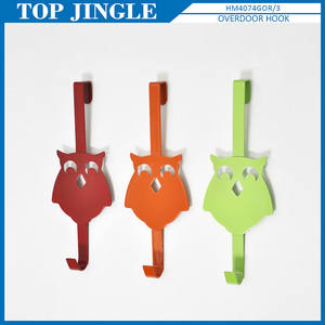 Colgador de bufanda con diseño de búho blanco para puerta de 40mm de espesor - Product Image 3