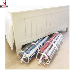 Cylinder <strong>Christmas</strong> <strong>Wrapping</strong> <strong>Paper</strong> Holder Clear Clear Gift Wrap Organizer - Product Image 5