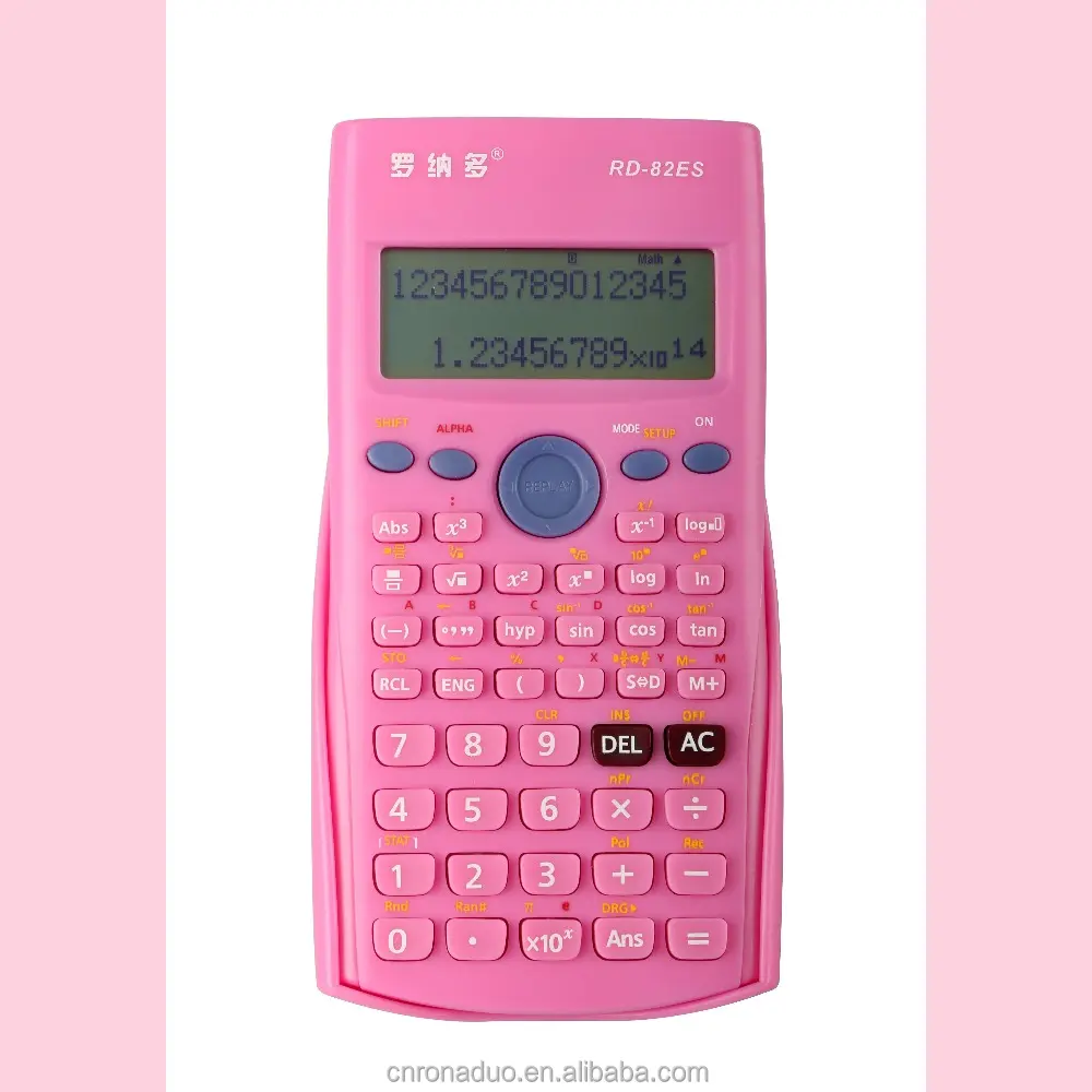Rd-82es Roze wetenschappelijke rekenmachines hoge kwaliteit kleurrijke student rekenmachine