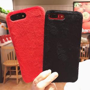 Lujo smooth vellosidades felpa caso duro para el iPhone x 8 8 más 7 7 más 6 6 S - Product Image 1