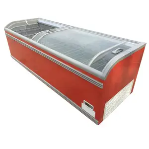 Combinação peito equipamentos de supermercado ilha freezer e refrigerador