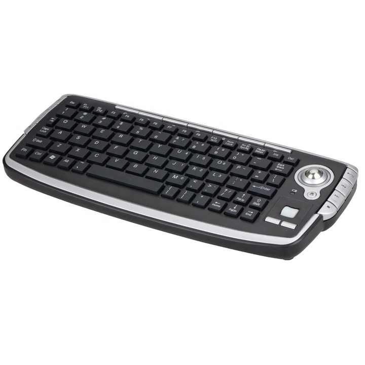 2018 Hot Selling Mini Trackball  Keyboard 2.4GHZ Media Centre Keyboard With Trackball Mouse for Computer Game