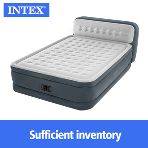 <span class=keywords><strong>INTEX</strong></span> 64448 superficie de felpa plegable cama de aire portátil tamaño Queen cama de aire inflable con bomba eléctrica incorporada - Product Image 4