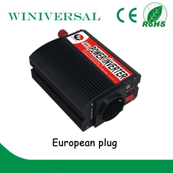 200 w 12 v dc à 200 v ac onduleur batterie de voiture de charge onduleur avec prise européenne