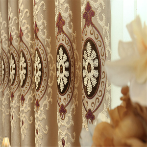 Giá Bán Buôn Cửa Sổ Khách Sạn Phong Cách Châu Âu Đã Sẵn Sàng Làm Màn Vải Màn Cửa Điện Với Diềm - Product Image 4