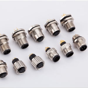 Conector de Montaje en Panel M12, IP67 Impermeable, Tipo DIN con Contactos PCB para Soldar en Paneles <span class=keywords><strong>Eléctricos</strong></span> - Product Image 6