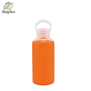 2024 Chine Fabricant 350ml 450ml 550ml Bouteille en verre avec couvercle PP Verre borosilicaté Bdoy Bouteille d'eau en verre - Product Image 5