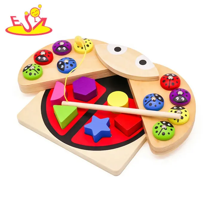 Nieuwe Heetste Baby Kleurrijke Houten Educatief Speelgoed Voor 3-jarigen W13e075b