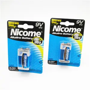 Trung Quốc Nhà Máy Pin 6LR61 9V Alkaline Pin Cho Đèn Pin