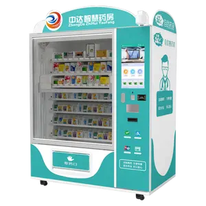 Medicine Pharmacy Vending Machine For Sale Refrigerator Coin Machine 400W Mdb Pulse Converter Vending Machine Coin Medcine Drug