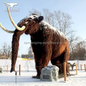 Hayvan tema parkı Animatronic hayvan mamut satılık