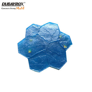 Molde de esteras de impresión de sello de hormigón para pavimentación de roca de goma de poliuretano aleatorio - Product Image 2