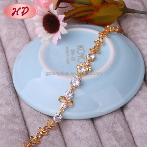 批发迪拜服装女装珠宝 18k 镀金进口手镯中国 - Product Image 3