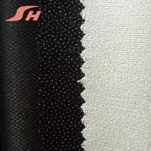 Tissu adhésif croisé en Polyester, tricot extensible, double points, fusionné, 75d - Product Image 5