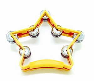 En forma de estrella pandereta juguete para los niños - Product Image 1