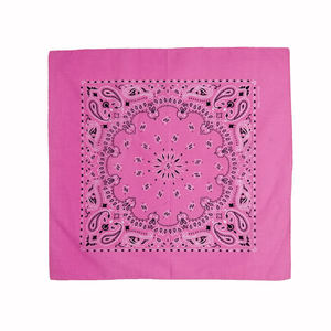 โรงงานโดยตรงราคาถูกราคายอดนิยมออกแบบผ้าฝ้ายโพลีเอสเตอร์ที่กำหนดเองการพิมพ์ Paisley Bandana - Product Image 1