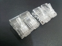 Conector UTP/FTP Cat6 Cat5 Cat5e RJ11 RJ45, Cable de red trenzado, 8P8C terminal, enchufe Modular chapado en oro