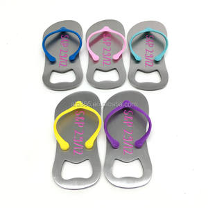 2022 bottiglia infradito personalizzata OpenerWedding Return bomboniera regalo apribottiglie in acciaio inossidabile adorabile apribottiglie Flip flop - Product Image 2