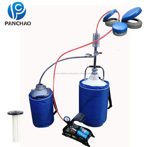 Ln2 dewar avec <span class=keywords><strong>bidon</strong></span> <span class=keywords><strong>10L</strong></span> aluminium cryogénique sperme conteneur-citerne - Product Image 1
