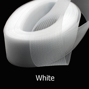 2 "5cm phẳng cứng cứng đồng bằng crin lông ngựa crinoline <span class=keywords><strong>Braid</strong></span> cho phụ nữ - Product Image 5